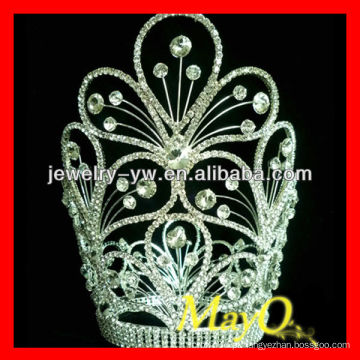 Beleza flor design diamante rainha pageant tiara coroa